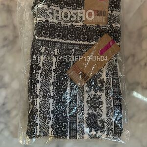 Shosho Monochrome Patterned Lounge Pants